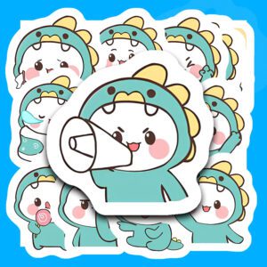 Bộ 42 Sticker Khủng Long – Dễ Thương, Tươi Vui, Decor Mọi Không Gian poster2 180