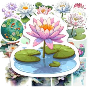 Bộ 25 Sticker Hoa Sen – Tinh Khiết, An Nhiên, Trang Trí Phong Thủy poster2 195