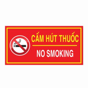 Combo Bảng Cấm Lửa & Cấm Hút Thuốc – Thiết Kế Chuẩn PCCC, In Decal Bền Đẹp, Rõ Nét