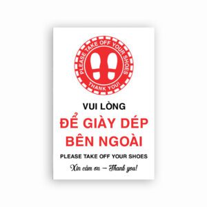 Combo Bảng Để Giày Dép Bên Ngoài – Lịch Sự, Dễ Nhìn, Dán Nhanh Chống Bẩn Sàn