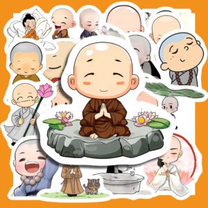 Bộ Sticker Chú Tiểu – Dễ Thương, An Nhiên, Bình An Mỗi Ngày poster3 149