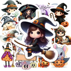 Bộ 25 Sticker Halloween 1 – Đáng Yêu, Vintage, Decor Halloween Dễ Thương poster3 177