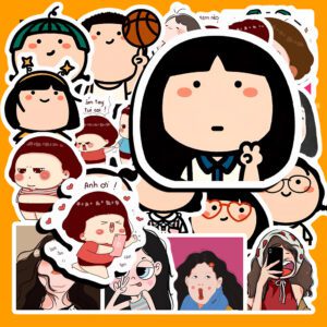 Bộ 50 Sticker “Hài hước dễ thương” poster3 200