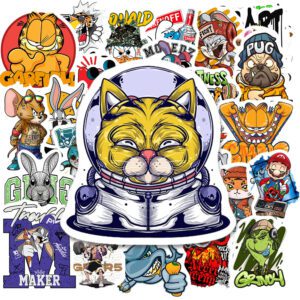 Bộ 50 Sticker Động Vật Graffiti – Cực Chất Cho Dân Streetwear, Skate, Decor Laptop, Bình Nước poster3 68