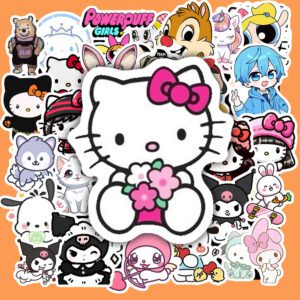 Bộ 60 Sticker Hoạt Hình Hỗn Hợp – Cute, Dễ Thương, Phù Hợp Decor Góc Học Tập & Làm Việc poster4 117