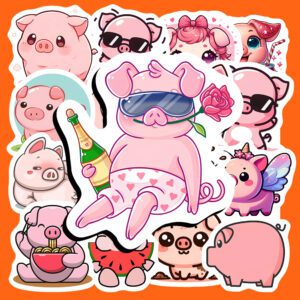 Bộ Sticker Heo Hồng – Dễ Thương Hết Nấc, Đem Lại Niềm Vui Mỗi Ngày poster4 143