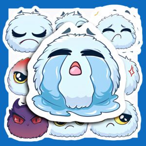 Bộ Sticker Cục Bông – Đáng Yêu, Chill, Siêu Hài Hước poster4 150
