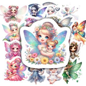 Bộ 25 Sticker Công Chúa – Dịu Dàng, Lung Linh, Tô Điểm Góc Học Tập poster4 161