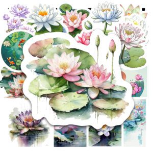 Bộ 25 Sticker Hoa Sen – Tinh Khiết, An Nhiên, Trang Trí Phong Thủy poster4 172