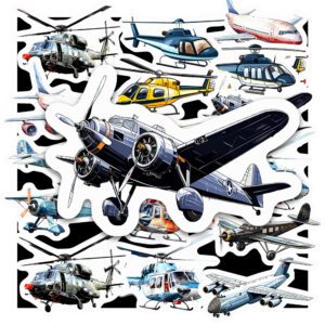 Bộ 24 Sticker Máy Bay – Đam Mê Bầu Trời, Truyền Cảm Hứng Du Lịch poster4 174