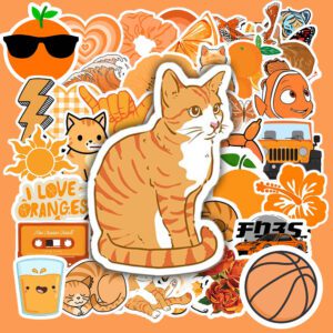 Bộ 50 Sticker Màu Cam – Tươi Sáng, Năng Động Cho Góc Decor poster5 113