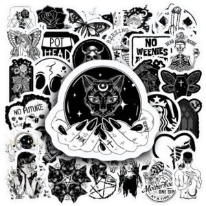 Bộ 50 Sticker Gothic – Cool Ngầu, Dark Art, Chất Riêng poster5 122