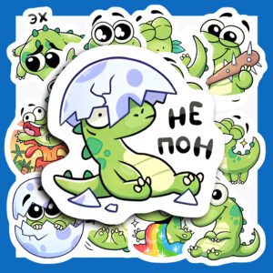 Bộ Sticker Cá Sấu – Dễ Thương, Tươi Vui Cho Planner & Decor poster5 137