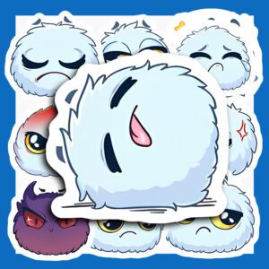 Bộ Sticker Cục Bông – Đáng Yêu, Chill, Siêu Hài Hước poster5 138
