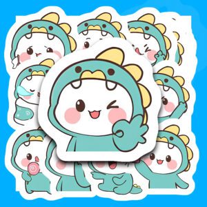 Bộ 42 Sticker Khủng Long – Dễ Thương, Tươi Vui, Decor Mọi Không Gian poster5 144