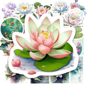 Bộ 25 Sticker Hoa Sen – Tinh Khiết, An Nhiên, Trang Trí Phong Thủy poster5 160