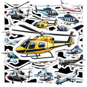 Bộ 24 Sticker Máy Bay – Đam Mê Bầu Trời, Truyền Cảm Hứng Du Lịch poster5 162