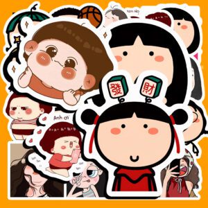 Bộ 50 Sticker “Hài hước dễ thương” poster5 180