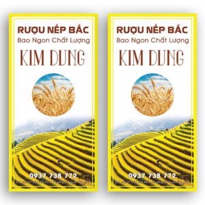 Tem Nhãn Rượu Nếp Bắc – Tôn Vinh Giá Trị Truyền Thống, Gây Ấn Tượng Chuyên Nghiệp