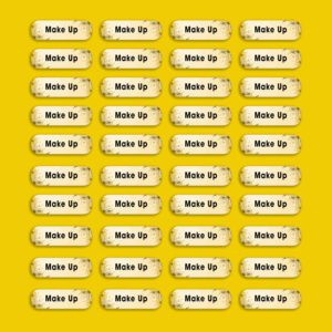 150 Sticker Tên Make Up Hoa Vàng – Dành Riêng Cho Makeup Artist, Đẹp Tới Từng Chi Tiết (3,3x1cm)