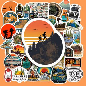 Bộ 50 Sticker Camping – Chill, Phượt & Vintage Cho Góc Decor poster5 97
