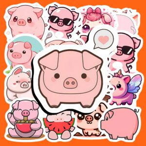 Bộ Sticker Heo Hồng – Dễ Thương Hết Nấc, Đem Lại Niềm Vui Mỗi Ngày poster6 111