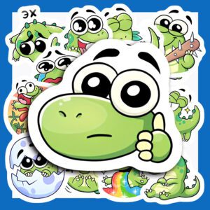 Bộ Sticker Cá Sấu – Dễ Thương, Tươi Vui Cho Planner & Decor poster6 117
