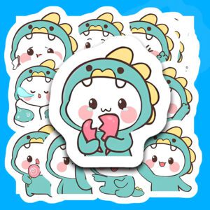 Bộ 42 Sticker Khủng Long – Dễ Thương, Tươi Vui, Decor Mọi Không Gian poster6 123