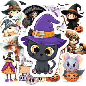 Bộ 25 Sticker Halloween 1 – Đáng Yêu, Vintage, Decor Halloween Dễ Thương poster6 138