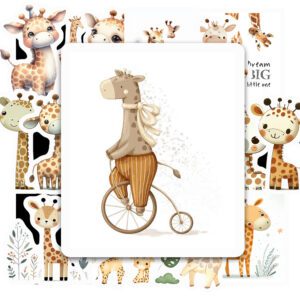 Bộ 25 Sticker Hươu Cao Cổ – Dễ Thương, Trẻ Trung, Decor Góc Học Tập poster6 141