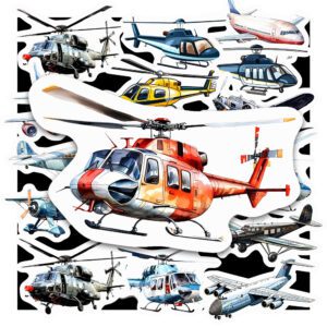 Bộ 24 Sticker Máy Bay – Đam Mê Bầu Trời, Truyền Cảm Hứng Du Lịch poster6 142