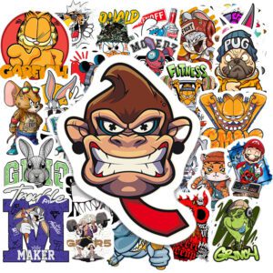 Bộ 50 Sticker Động Vật Graffiti – Cực Chất Cho Dân Streetwear, Skate, Decor Laptop, Bình Nước poster6 31