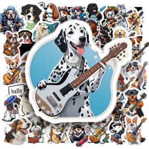 Bộ 50 Sticker Chó Chơi Đàn – Dành Riêng Cho Con Sen Yêu Âm Nhạc & Yêu Cún poster6 47