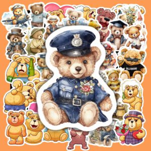 Bộ 50 Sticker Gấu Béo – Dễ Thương & Xinh Xắn Cho Decor Học Tập, Sổ Tay, Bình Nước poster6 82