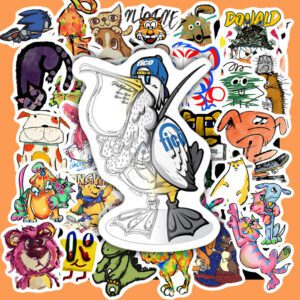Bộ 50 Sticker Hoạt Hình Art – Cá Tính, Độc Đáo Cho Decor Laptop, Bình Nước, Sổ Tay poster6 83