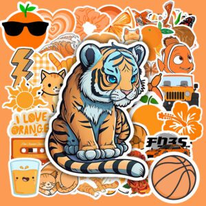 Bộ 50 Sticker Màu Cam – Tươi Sáng, Năng Động Cho Góc Decor poster6 90