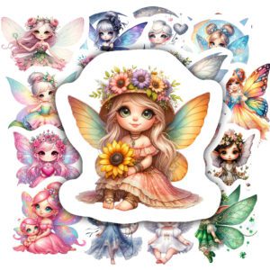Bộ 25 Sticker Công Chúa – Dịu Dàng, Lung Linh, Tô Điểm Góc Học Tập poster7 122