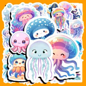 Bộ 50 Sticker Sứa Biển – Dễ Thương, Trong Trẻo, Decor Sổ & Góc Học Tập poster7 149