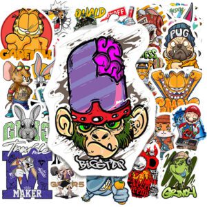 Bộ 50 Sticker Động Vật Graffiti – Cực Chất Cho Dân Streetwear, Skate, Decor Laptop, Bình Nước poster7 32