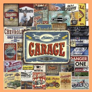 Bộ 50 Sticker Vintage Garage – Phong Cách Retro Mỹ Cổ Điển Cho Garage & Decor poster8 101