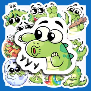 Bộ Sticker Cá Sấu – Dễ Thương, Tươi Vui Cho Planner & Decor poster8 117