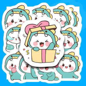 Bộ 42 Sticker Khủng Long – Dễ Thương, Tươi Vui, Decor Mọi Không Gian poster8 123