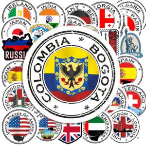 Bộ 50 Sticker Country – Quốc Kỳ & Biểu Tượng Quốc Gia Cho Tín Đồ Du Lịch poster8 35