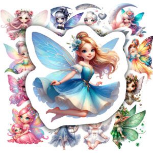 Bộ 25 Sticker Công Chúa – Dịu Dàng, Lung Linh, Tô Điểm Góc Học Tập poster9 121