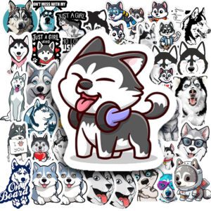 Bộ 50 Sticker Husky – Siêu Biểu Cảm, Siêu Dễ Thương poster9 55