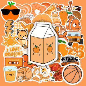 Bộ 50 Sticker Màu Cam – Tươi Sáng, Năng Động Cho Góc Decor poster9 85