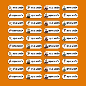 150 Sticker Tên Naruto (3.3x1cm) – Sticker Dán Tên Cá Nhân Cho Bé Trai, Hình Nhân Vật Naruto Ngầu Lòi