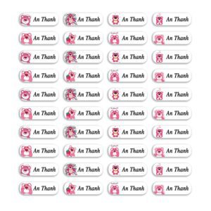 150 Sticker Tên Gấu Hồng (3.3x1cm) – Sticker Dán Tên Cá Nhân Dễ Thương, Tông Hồng Rực Rỡ Cho Bé Trai & Bé Gái