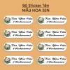Bộ 300 Sticker Tên Mẫu Hoa Sen – Dịu Dàng, Thanh Nhã & Đầy Ý Nghĩa POSSTER 1