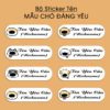 Bộ 300 Sticker Tên Mẫu Chó Đáng Yêu – Dành Riêng Cho “Sen” Cưng Boss! POSSTER